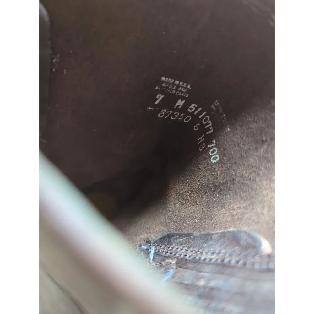 Frye 12R Harness Leather Boots Biker Moto Square Toe - Picture 9 of 11